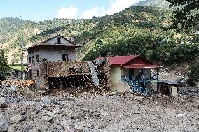 Flood And Landslide Destroys BP Highway In Nepal