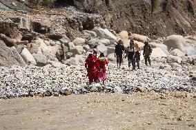 Flood And Landslide Destroys BP Highway In Nepal