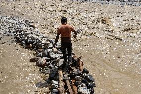 Flood And Landslide Destroys BP Highway In Nepal