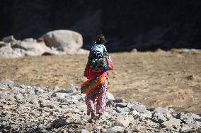 Flood And Landslide Destroys BP Highway In Nepal