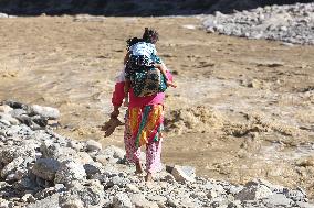 Flood And Landslide Destroys BP Highway In Nepal