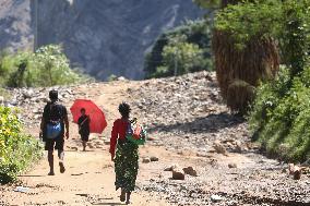 Flood And Landslide Destroys BP Highway In Nepal