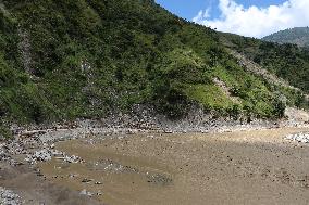 Flood And Landslide Destroys BP Highway In Nepal