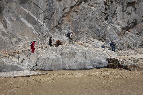 Flood And Landslide Destroys BP Highway In Nepal