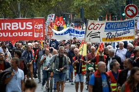 Unions Protest Against Macron's Choice Of Barnier As Prime Minister And For Better Wages And Work Conditions