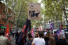 Unions Protest Against Macron's Choice Of Barnier As Prime Minister And For Better Wages And Work Conditions