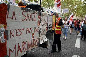 Unions Protest Against Macron's Choice Of Barnier As Prime Minister And For Better Wages And Work Conditions