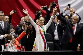 Claudia Sheinbaum Sworn In As Mexico's First Woman President