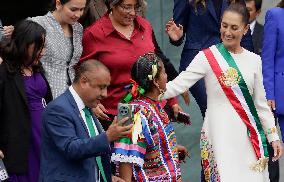 Claudia Sheinbaum Sworn In As Mexico's First Woman President