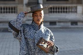 PFW - Arrivals At Louis Vuitton  Show NB