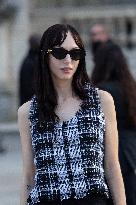 PFW - Arrivals At Louis Vuitton  Show NB