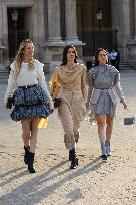 PFW - Arrivals At Louis Vuitton  Show NB