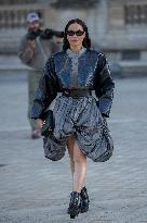 PFW - Arrivals At Louis Vuitton  Show NB