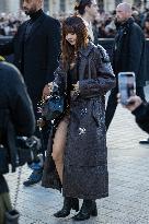 PFW - Arrivals At Louis Vuitton  Show NB