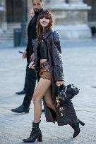 PFW - Arrivals At Louis Vuitton  Show NB