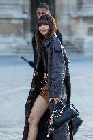 PFW - Arrivals At Louis Vuitton  Show NB