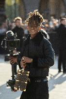 PFW - Arrivals At Louis Vuitton  Show NB