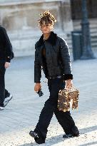 PFW - Arrivals At Louis Vuitton  Show NB