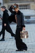 PFW - Arrivals At Louis Vuitton  Show NB