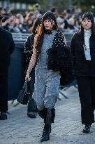 PFW - Arrivals At Louis Vuitton  Show NB