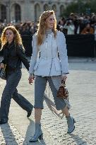 PFW - Arrivals At Louis Vuitton  Show NB