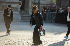 PFW - Arrivals At Louis Vuitton  Show NB