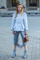 PFW - Arrivals At Louis Vuitton  Show NB