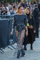 PFW - Arrivals At Louis Vuitton  Show NB