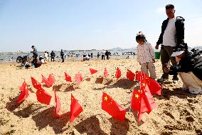 Tourist Celebrate National Day