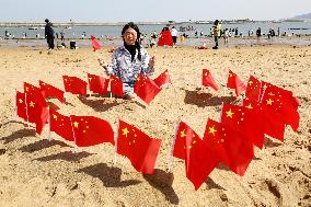 Tourist Celebrate National Day