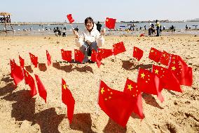 Tourist Celebrate National Day