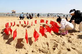 Tourist Celebrate National Day