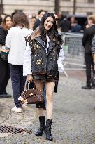 PFW - Arrivals At Miu Miu  Show NB