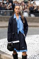 PFW - Arrivals At Miu Miu  Show NB