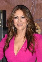 Elizabeth Hurley Lights ESB In Honor Of Breast Cancer Awareness - NYC