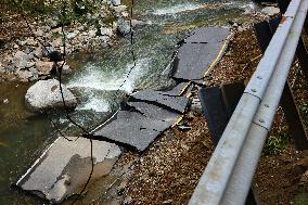 Hurricane Helene Damage In Asheville, North Carolina