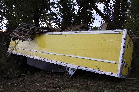 Hurricane Helene Damage In Asheville, North Carolina