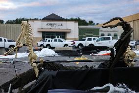 Hurricane Helene Damage In Asheville, North Carolina