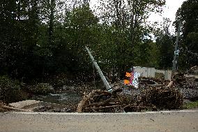 Hurricane Helene Damage In Asheville, North Carolina