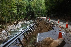 Hurricane Helene Damage In Asheville, North Carolina