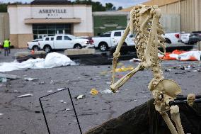 Hurricane Helene Damage In Asheville, North Carolina