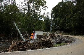 Hurricane Helene Damage In Asheville, North Carolina