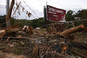 Hurricane Helene Damage In Asheville, North Carolina