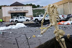 Hurricane Helene Damage In Asheville, North Carolina