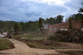 Hurricane Helene Damage In Asheville, North Carolina