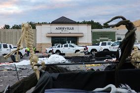 Hurricane Helene Damage In Asheville, North Carolina