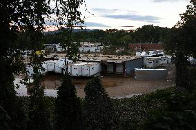 Hurricane Helene Damage In Asheville, North Carolina