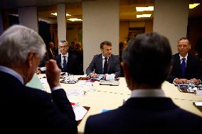 Macron Chairs A Defence Council - Paris