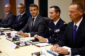 Macron Chairs A Defence Council - Paris