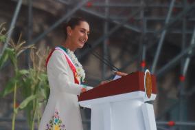 Claudia Sheinbaum First Female Mexico's President  Baton Of Command Ceremony